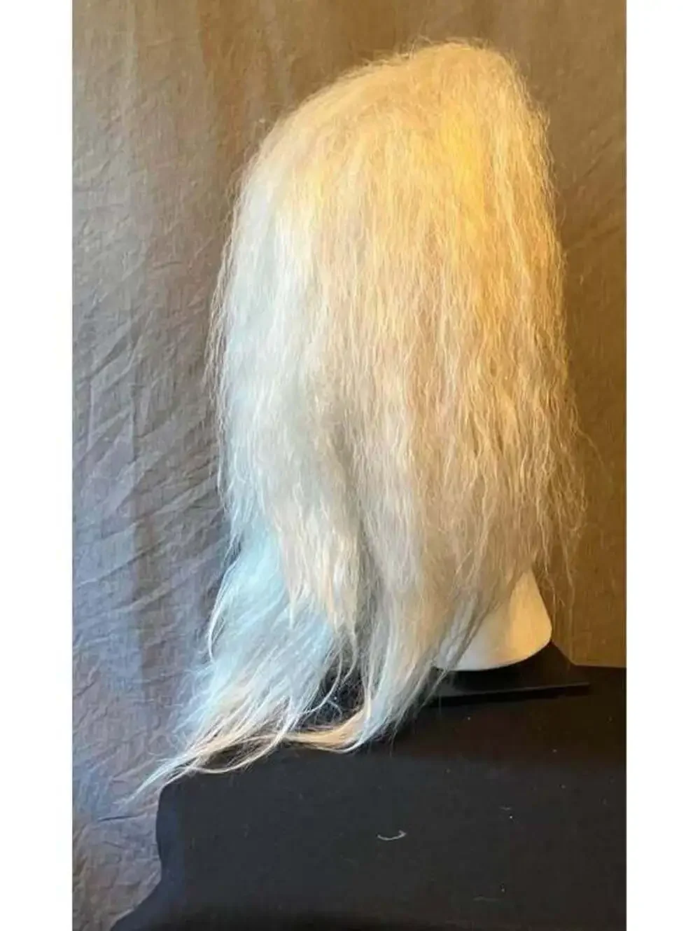 Long Blonde Teased Lace Front Wig